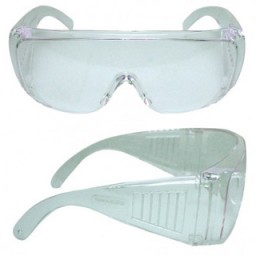 10 gafas de protección visor de policarbonato incoloras